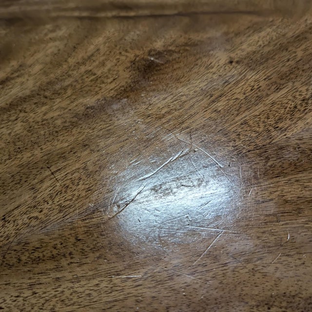 Circa 1957 Heritage Round Mahogany Coffee Table With Drawer For Sale - Image 17 of 18