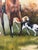 Fox Hunting Scene Oil Painting on Canvas Horses Hounds Equestrian Sporting Art For Sale - Image 11 of 14