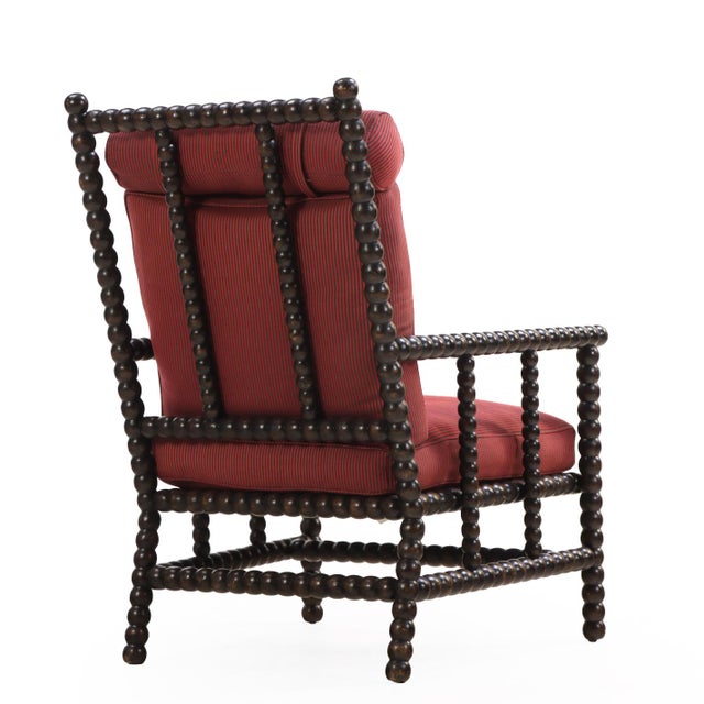 Traditional 1920s Bobbin Turned Open Arm Chair For Sale - Image 3 of 5