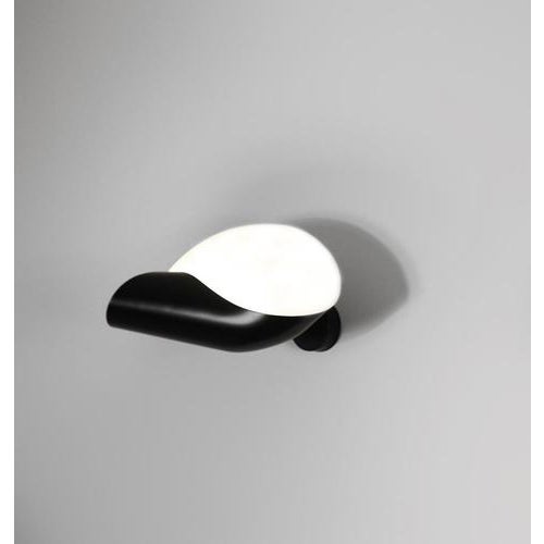 Mid-Century Modern Black Conche Wall Lamp from Serge Mouille For Sale - Image 3 of 6