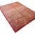 Vintage Turkish Striated Rug in Red, Ivory, and Brown | 5'9" X 7'7" For Sale - Image 4 of 6