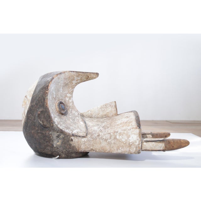 Wood Ogbodo Enyi Elephant Mask, Ibo-Izzi, Nigeria, 1920s For Sale - Image 7 of 18