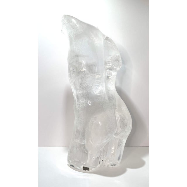 Plastic Late 20th Century Signed De Stefano Acrylic Male Nude Sculpture, Numbered 2/160 For Sale - Image 7 of 8