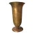 Vintage Arts & Crafts Style 8.5" Hammered Copper Vase With Brass Finish For Sale