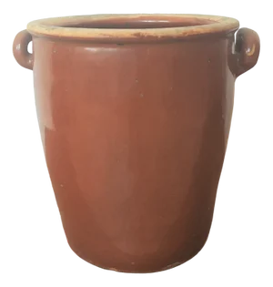 Antique Industrial Style Stoneware Pot, 1890s