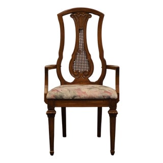 Thomasville Bardini Collection Italian Neoclassical Tuscan Style Dining Arm Chair 40821-822 For Sale