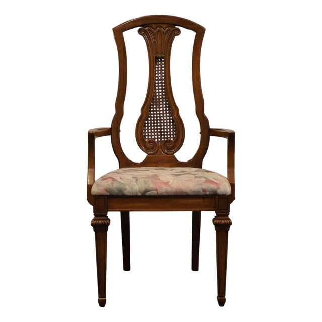Thomasville Bardini Collection Italian Neoclassical Tuscan Style Dining Arm Chair 40821-822 For Sale