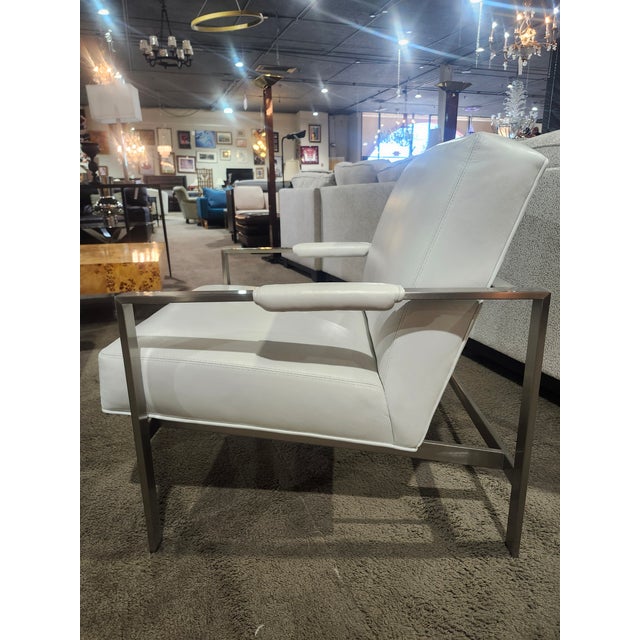 Early 21st Century Thayer Coggin X Milo Baughman Lounge Chair For Sale - Image 5 of 10