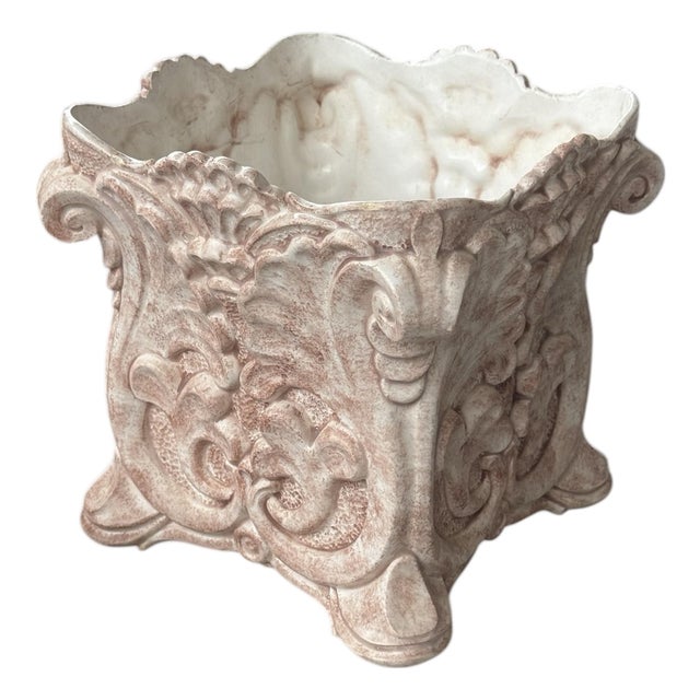 Vintage Italian Ceramic Planter Pot For Sale
