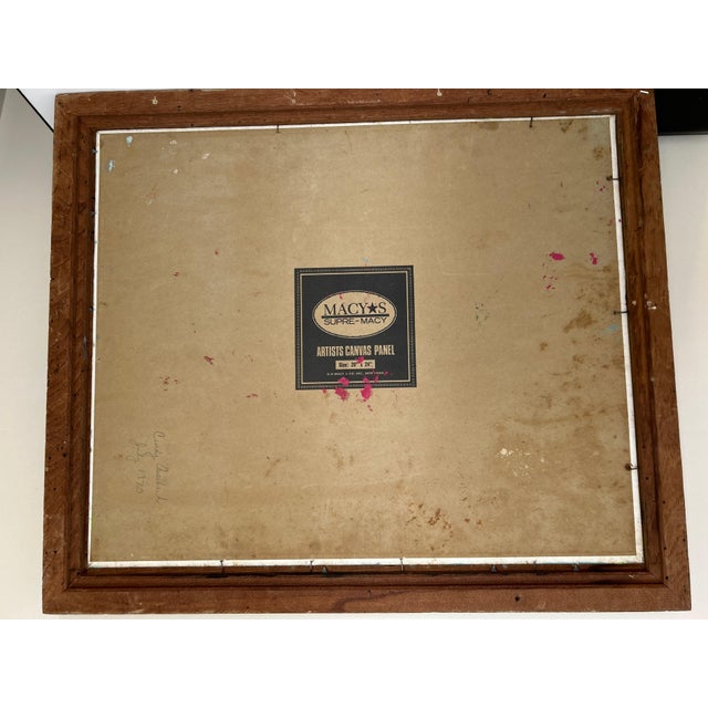 Bulkhead Canal Oil Painting by Cindy Auerbach, Signed, 1970 For Sale In New York - Image 6 of 8