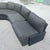 Postmodern Black on Black Modular Sectional Sofa - 5 Pieces For Sale - Image 4 of 12