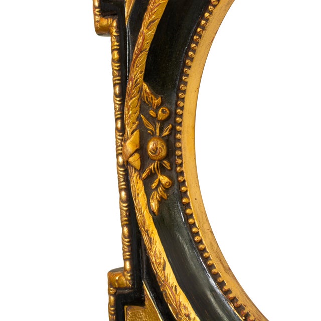 1970s Vintage Neoclassical Empire Italian Giltwood Mirror with Fruit and Laurel Motifs, 1970s For Sale - Image 5 of 10