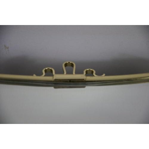 Gold Italian Brass Framed Wall Mirror, 1960s For Sale - Image 8 of 12