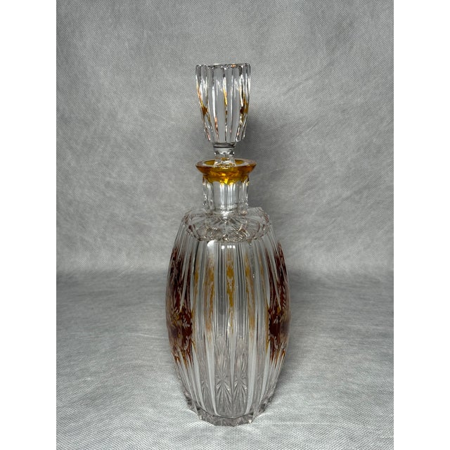 Art Deco Crystal Carafe from Josephinenhütte Glassworks, 1930s For Sale - Image 9 of 12