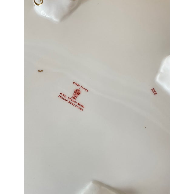 Ceramic Vintage Royal Crown Derby English Bone China Red Aves Soup Tureen & Under Plate For Sale - Image 7 of 10