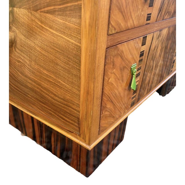 Wood Art Deco Inlaid Chest of Drawers, 1930s For Sale - Image 7 of 9