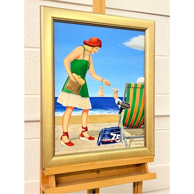 Vintage English Woman at a Seaside Beach Resort in Summer 1960's 1970's England entitled 'Summer Collection 1' by Retro...