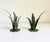 Rustic European Italian Tole Leaf Candle Holders, a Pair, 1960s For Sale - Image 3 of 10