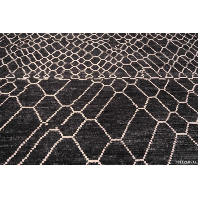 Nazmiyal Collection Large Tribal Moroccan Design Modern Rug For Sale - Image 10 of 10