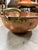 French Copper Chocolate Pot with Brass Handles and Copper Rivets