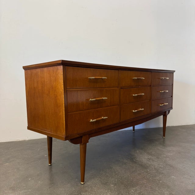 Wood Vintage Teak Chest of Drawers, 1950s For Sale - Image 7 of 15