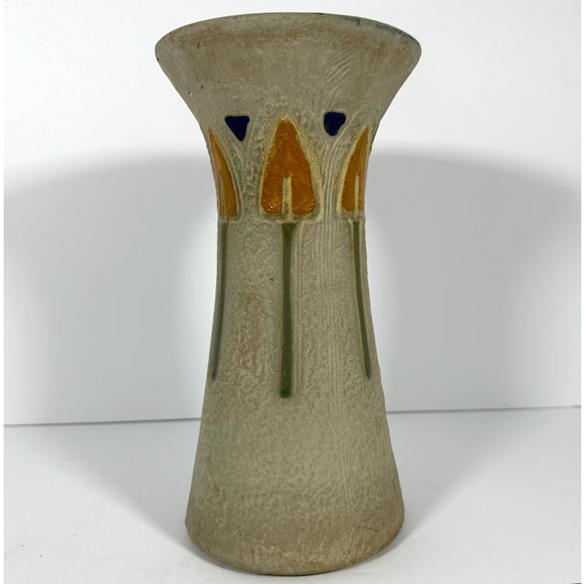 Early 20th Century Roseville Pottery Mostique Vase, 10" Tall, c. 1915 For Sale - Image 5 of 10