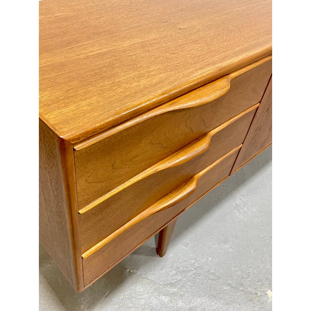 Funky Sculptural Mid Century Modern Styled Credenza | Teak Media Stand | Handmade Sideboard For Sale - Image 13 of 13