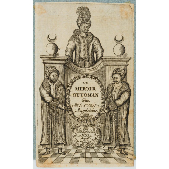 Johannes Meyer jun. (1655 Zurich - 1712 ibid.): Title to LaMagdeleine, Le miroir Ottoman, 1677, EtchingTechnique: Etching...