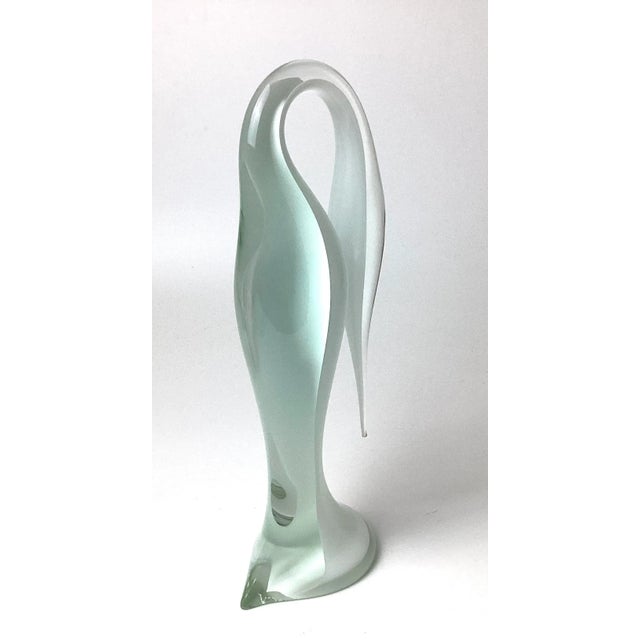 Mid-Century Modern Mid 20th Century Renata Anatra Murano Art Glass Stylized Bird Figurine Signed For Sale - Image 3 of 9