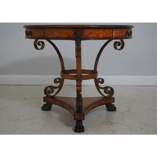 Age Approx: 20 Years Old Details Neoclassical Style Walnut Ball And Claw Feet High Quality Construction Nice Inlay Work...
