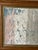 1970s Abstract Calligraphic Script Mixed Media Painting Signed and Framed For Sale - Image 4 of 4
