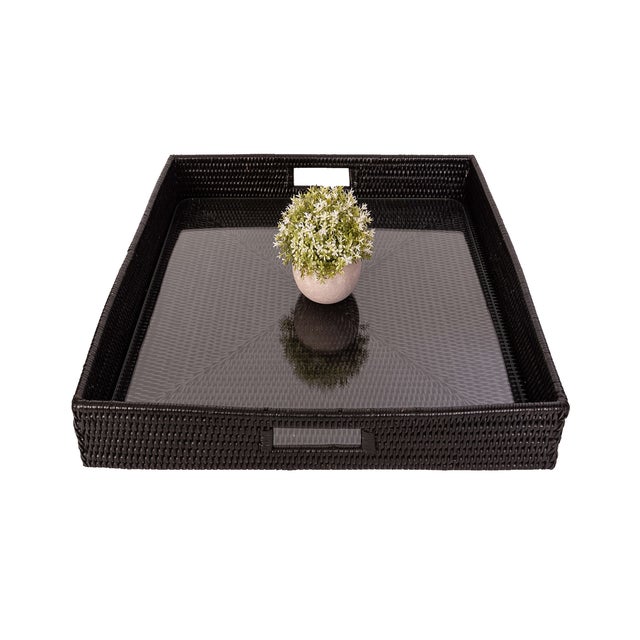 Our square rattan serving and ottoman trays will instantly add a gorgeous touch to any room of your home. Adding this...