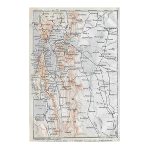 1909 Antique San Francisco Area Map