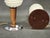 Italian Opaline Glass, Wood and Chrome Table Lamps, 1950s, Set of 2 For Sale - Image 4 of 11