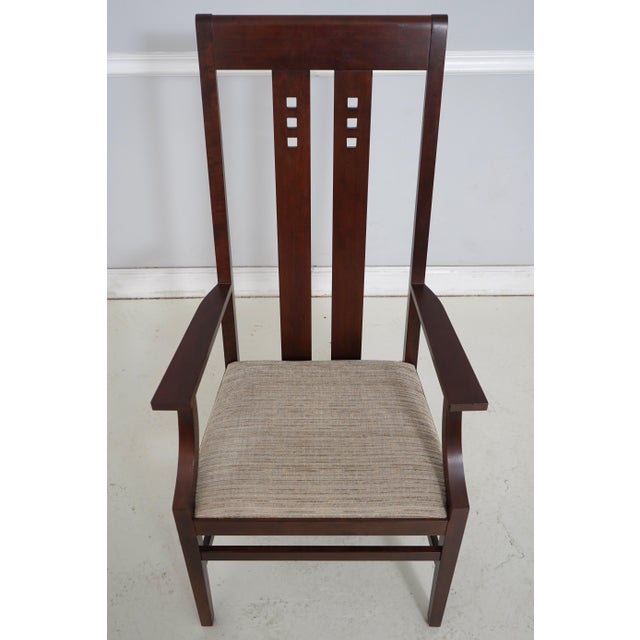 Age: C.2016 Details: The Mackintosh Chair Bungalow Style Cherry High Quality Construction Arts & Crafts Style Stretcher...
