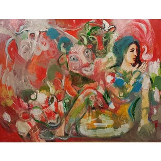 Katarzyna Orthwein, Birdie, Acrylic on Canvas, 2025 For Sale