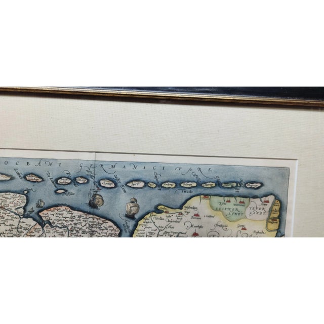 Original Map From 1580s by Ortelius of Parts Baltic, North East of the Netherlands For Sale In Atlanta - Image 6 of 7