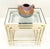 Fine Polished Brass Glass Mirrored Frames Tops Nesting Side Tables Stands Redone For Sale - Image 13 of 16