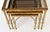 French Nesting Tables of Brass With Smoked Glass For Sale - Image 16 of 18
