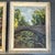 Impressionist Two 1960’s Original Impressionist Lake and Bridge Landscape Paintings - Set of Two For Sale - Image 3 of 9