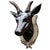 Large Wall-Mounted Stag Head Sculpture with Antler's in Bronze For Sale - Image 3 of 7