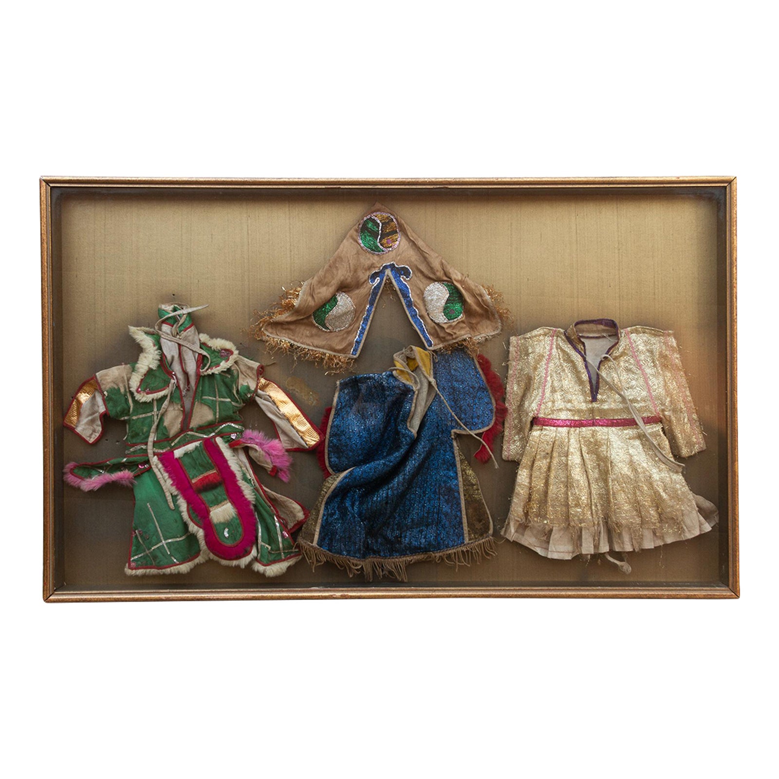 Framed Collection of Antique Children's Robes | Chairish