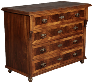 Wilhelminian Chest of Drawers in Walnut, 1880s