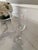 1950s Set of 8 Vintage Etched Crystal Wine Glasses For Sale - Image 10 of 12