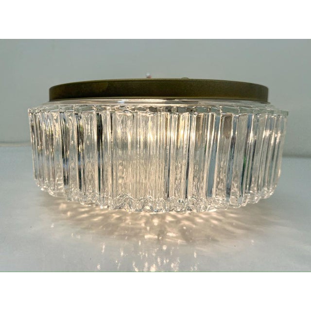 Bubble Texture Glass Flush Mount Lamp by Limburg, 1970s For Sale - Image 10 of 17