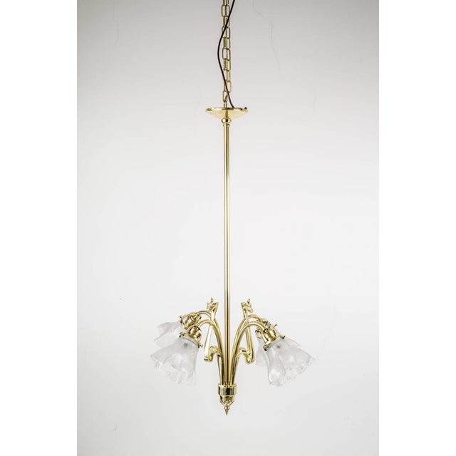 Art Noveau Chandelier, 1908 For Sale - Image 12 of 13