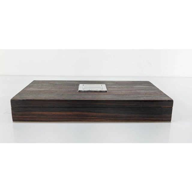 Mid-Century Modern Mid Century Rosewood Cigarette Holder Box For Sale - Image 3 of 10