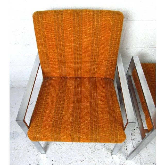 Mid-Century Knoll Style Armchairs - Set of 6 For Sale - Image 9 of 9