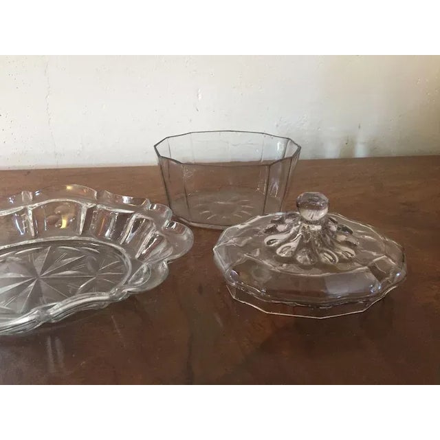 Glass Antique Anglo Irish 18th Century English Cut Glass Covered Tureen & Under Plate For Sale - Image 7 of 10