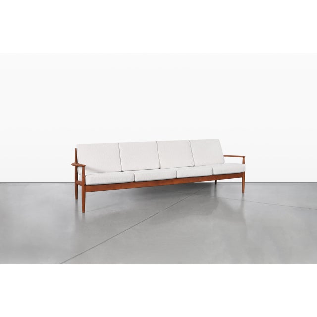 Danish Modern Teak Sofa by Grete Jalk for France and Son, 1960s For Sale In Los Angeles - Image 6 of 14